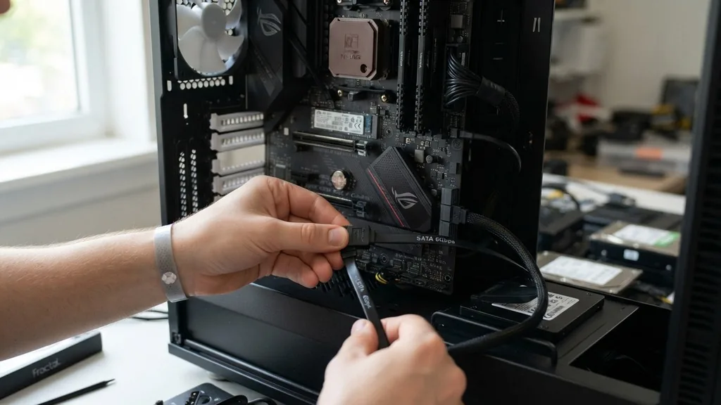 do i need to connect sata cable to motherboard