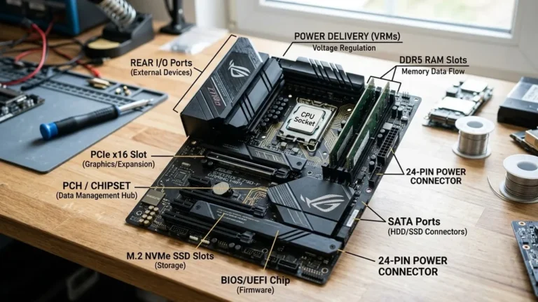 how does a motherboard work