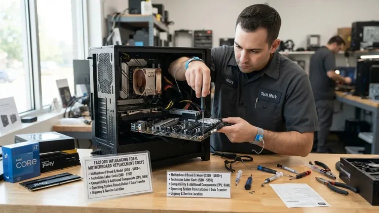 how much does it cost to replace a motherboard