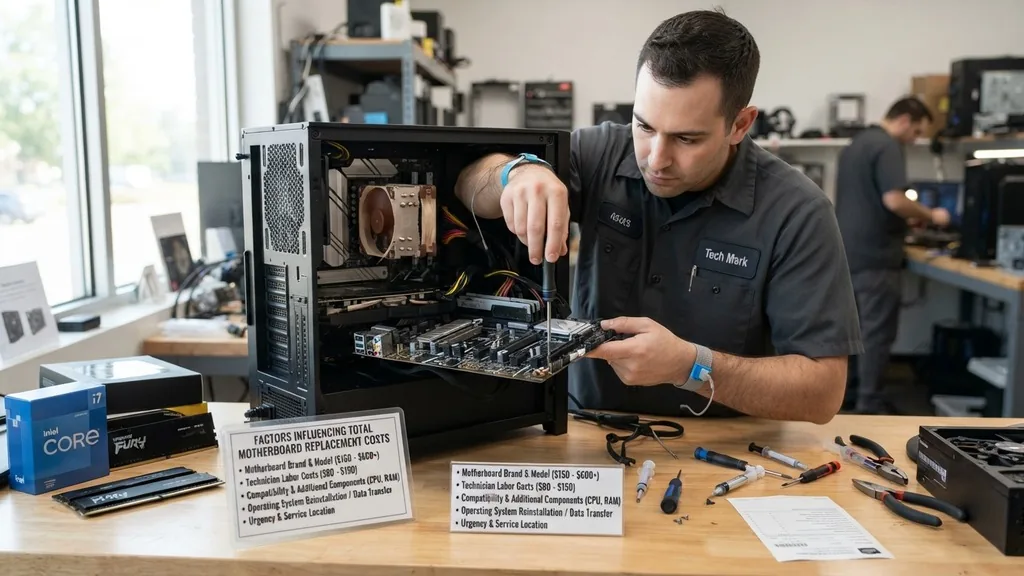 how much does it cost to replace a motherboard