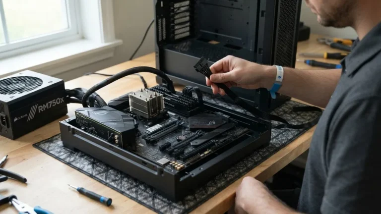 how to connect power supply to motherboard