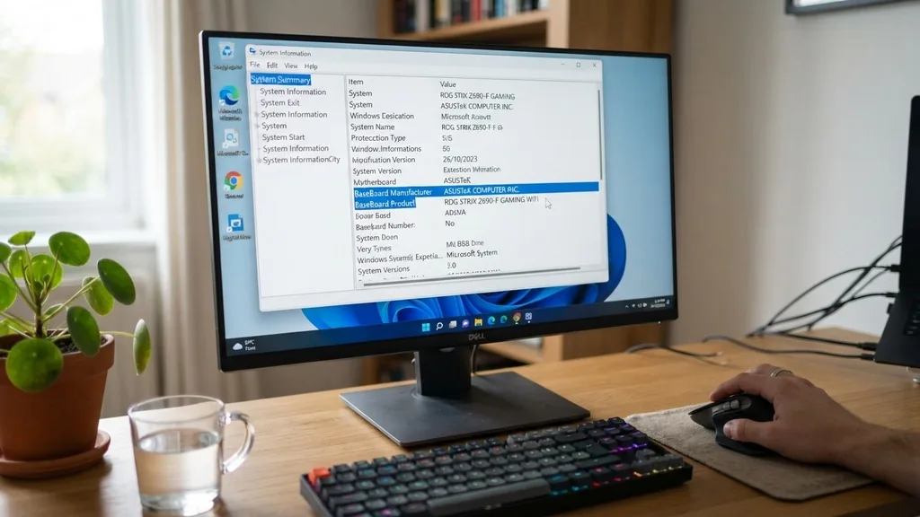 how to find motherboard name
