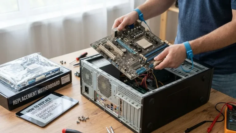 how to replace motherboard