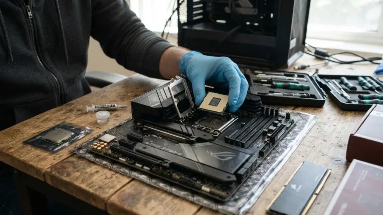 how to replace motherboard and cpu