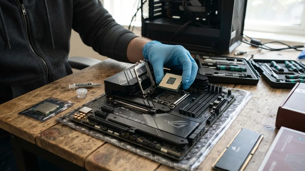 how to replace motherboard and cpu