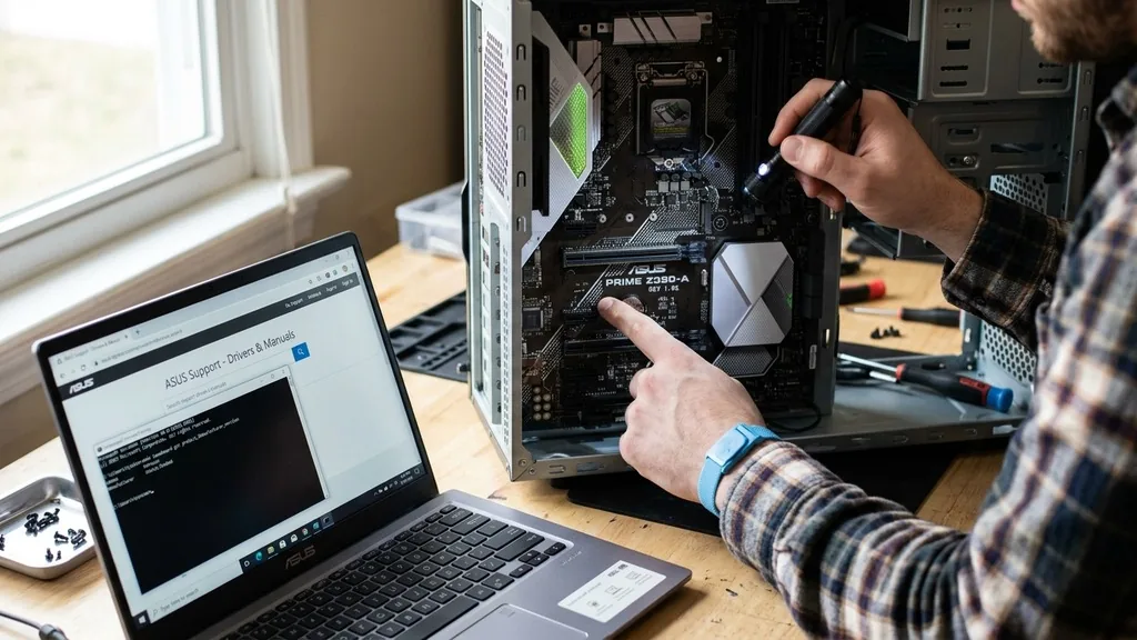 Identifying Your Motherboard Hardware - how to download motherboard drivers