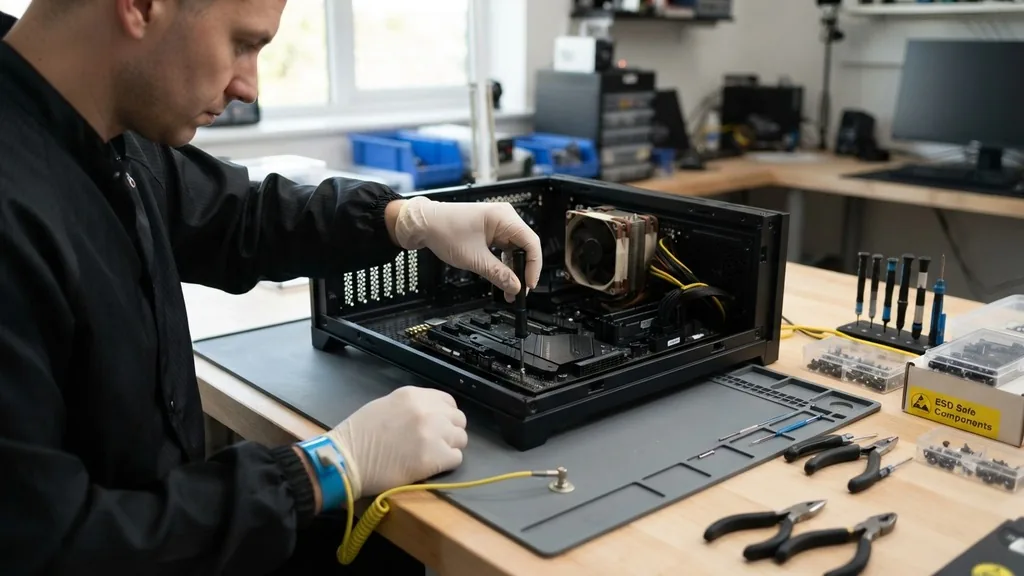 Preparing Your Workspace and Preventing Static Damage - how to remove motherboard