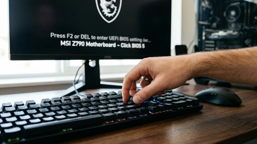 The Standard Method: Using the Delete Key - how to enter bios on msi motherboard