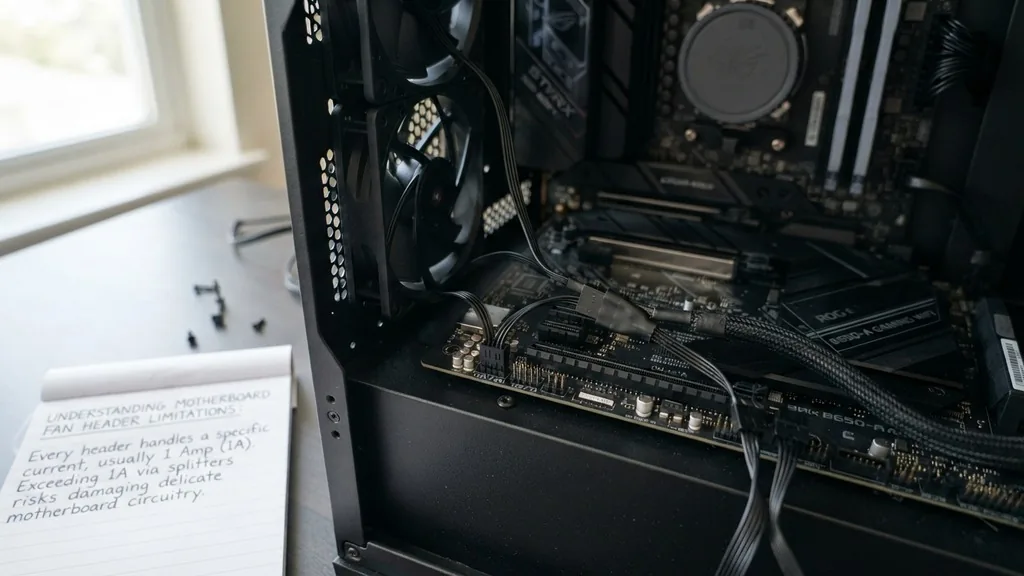 Understanding Motherboard Fan Header Limitations - how to connect multiple fans to motherboard