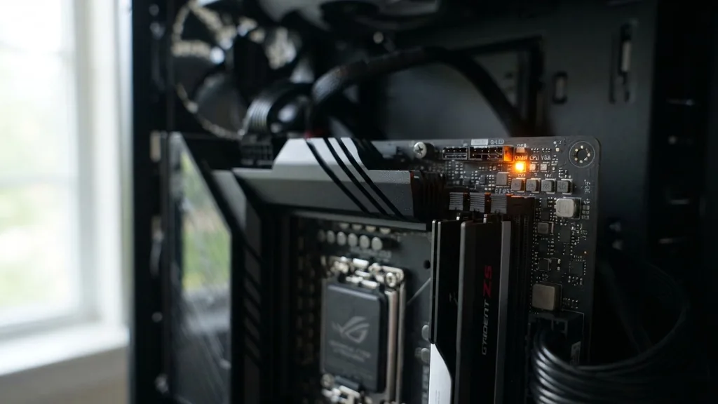 Understanding the Diagnostic LED System - what does orange light on motherboard mean