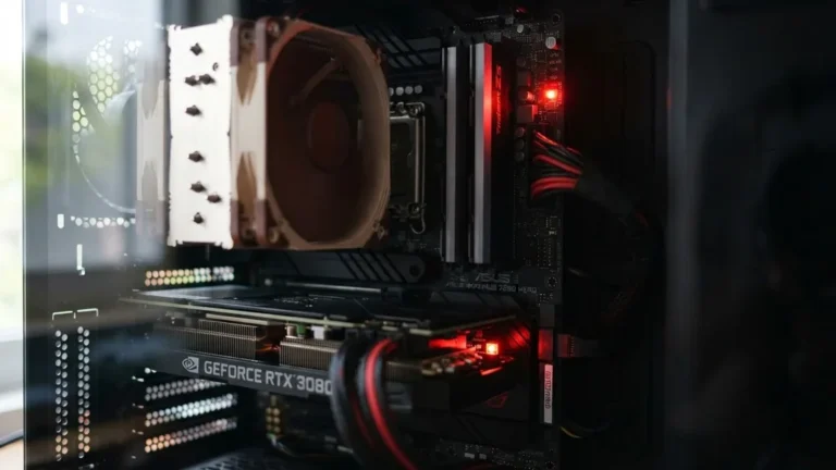 what does red light on motherboard mean