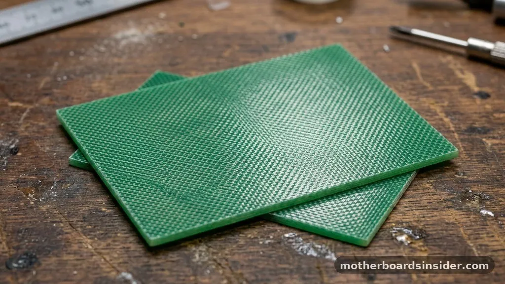 what is a motherboard made of