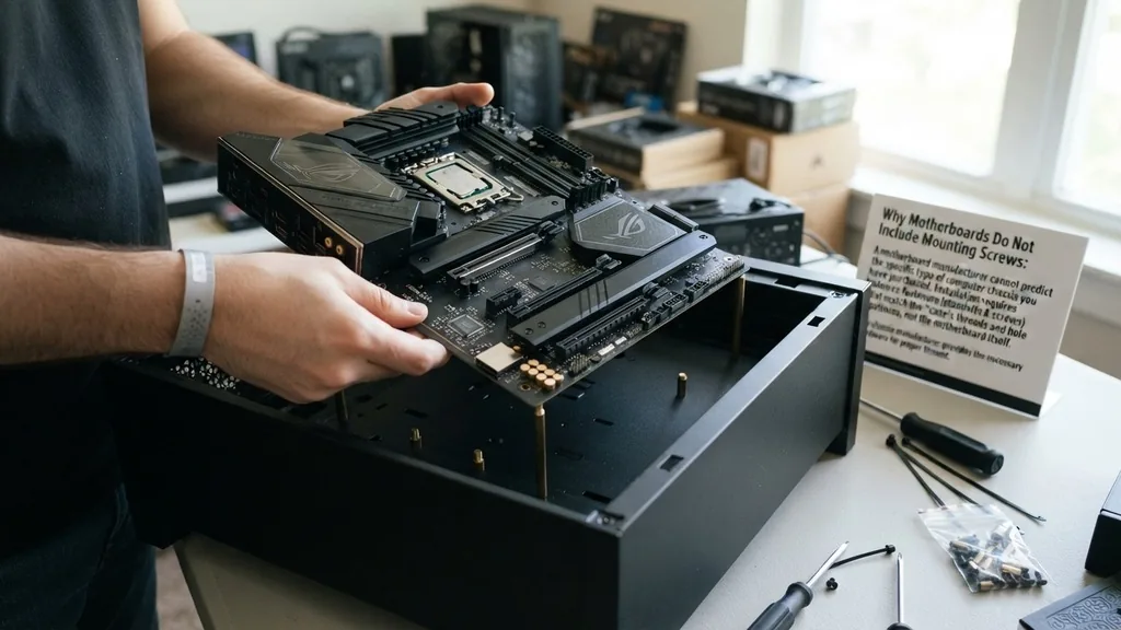 Why Motherboards Do Not Include Mounting Screws - does motherboard come with screws